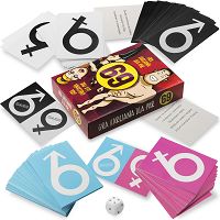 Zestaw Dla Par: Wibrator dla par, Żel, Karciana gra erotyczna, Korek i Kartka Okolicznościowa - 77649167 - 2