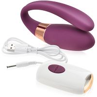 Zestaw Dla Par: Wibrator dla par, Żel, Karciana gra erotyczna, Korek i Kartka Okolicznościowa - 77649167 - 7