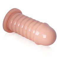 Grube dildo 6,5 cm średnicy cielisty anal plug XXL - 79555587 - 2