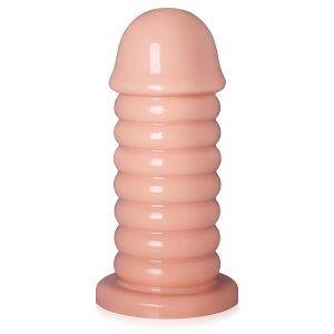 Grube dildo 6,5 cm średnicy cielisty anal plug XXL - 79555587