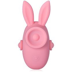 Różowy króliczek mini masażer całego ciała masturbator dla kobiet - 79186214