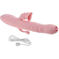 Podgrzewany do 42stc wibrator posuwisto-rotacyjny stymulujący łechtaczkę, anus i punkt g - 72042902 - 2