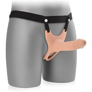 Strap-on z realistycznym penisem 15cm  i regulowanym pasem - 71085938