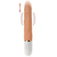 Posuwisty wibrator 36 opcji pieszczot realistyczny penis z ruchem góra-dół - 74838773 - 3