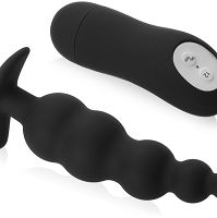 Kulkowy korek analny z wibracjami 12 opcji rozkoszy - 79417970 - 3