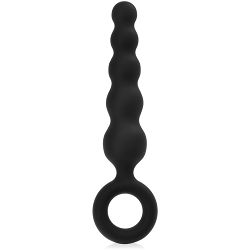 Silikonowa sonda analna kulkowy anal plug z pętelką - 76130555
