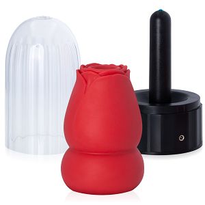 Podgrzewany masturbator dla mężczyzn sztuczna pochwa róża - 75528707