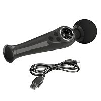 Czarny elegancki masażer WAND dla kobiet 90 programów - 70698736 - 3