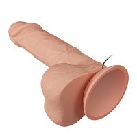 Cielisty realistyczny wibrator penis z przyssawką i pilotem - 70640419 - 5