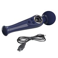 Granatowy elegancki masażer WAND dla kobiet 90 programów - 74526849 - 3