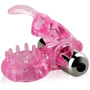 Żelowy pierścień z króliczkiem – 10 funkcji wibracji - lbb 010132-1