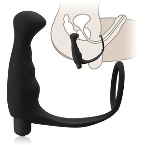 MASAŻER PROSTATY 10 PROGRAMÓW + RING NA PENISA LUB JĄDRA – 72271382