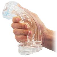 Dyskretny masturbator żelowy z wypustkami miękka galaretka w tubie - 72916525 - 2