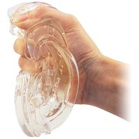 Dyskretny masturbator żelowy z wypustkami miękka galaretka w tubie - 72916525 - 3