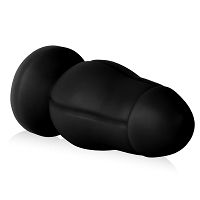 Duży anal plug korek czarne dildo analne 6,3 cm średnicy - 77057785 - 2