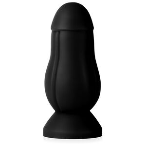 Duży anal plug korek czarne dildo analne 6,3 cm średnicy - 77057785