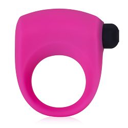 Różowy pierścień erekcyjny na penisa z wibracjami - 76528524