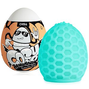 Niebieskie żelowe jajko masturbator z lubrykantem dla mężczyzn - 78142419