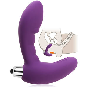 WIBRUJĄCY MASAŻER PROSTATY SILIKONOWY KOREK ANALNY - 73324682
