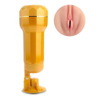 Realistyczna sztuczna pochwa Kelsi z regulowaną przyssawką i wibracjami - 72941667 - 4