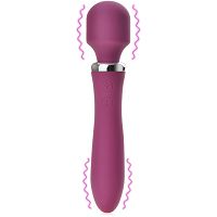 Dwustronny masażer erotyczny wibrator 2w1 do pochwy i łechtaczki - 73827856 - 2