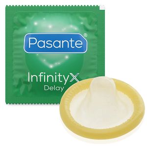 Pasante Delay Infinity "X" prezerwatywy opóźniające wytrysk 1 szt  - 78075444
