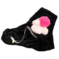 Majtki z pluszowym pompowanym penisem zabawny prezent - 78361430 - 6