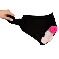 Majtki z pluszowym pompowanym penisem zabawny prezent - 78361430 - 8