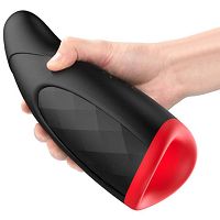 Silikonowy masturbator podgrzewany do 42stc - 10 funkcji pieszczot - 76889887 - 3