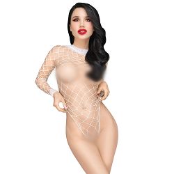 Penthouse Scandalous - siateczkowe kuszące body białe - 74992141