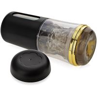 Elegancki masturbator z efektem ssania w poręcznej tubie ze stymulującymi wypustkami - 70384926 - 2