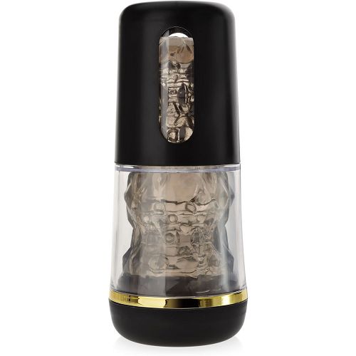 Elegancki masturbator z efektem ssania w poręcznej tubie ze stymulującymi wypustkami - 70384926