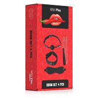 Zestaw z obrożą i smyczą BDSM EROSPACE WILD PLAY C9 4 produkty - 79537941 - 7