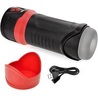 Wibrujący masturbator do ssania i obciągania penisa z mięciutkim tunelem rozkoszy - 71495004 - 2