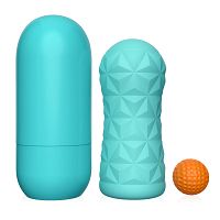 Zielony masturbator męski super stymulacja sztuczna pochwa - 76872632 - 3