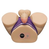 Realistyczna sex lalka z wibracjami penis sztuczna pochwa, anus i penis 11 cm  - 72526915 - 5