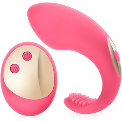 Masażer dla par, kulki gejszy, stymulujące jajeczko sterowane bezprzewodowym pilotem - 75635913