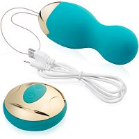 Wibrujący masażer pochwy z pilotem bezprzewodowe kulki gejszy – 78290214 - 2