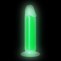 Zielone fluorescencyjne dildo penis 22 cm świeci w ciemności - 70748179 - 3
