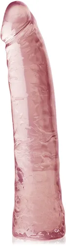 Żelowy sztuczny penis – elastyczne dildo do penetracji szparek – różowy - 89719461