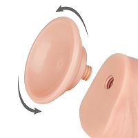 Dildo 20,8 cm superrealistyczny penis z przyssawką i jądrami - 77444510 - 4