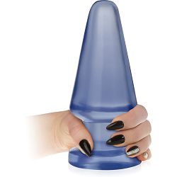Niebieski korek analny 16,5 cm żelowy anal plug z mocną przyssawką - 76282233