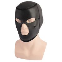 Skórzana maska z opaską na oczy do sesji BDSM i odgrywania scen - 77039546 - 3