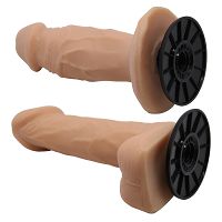 Realistyczny strap-on regulowany pas dla par z dwoma dildo - 76782492 - 5