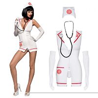 Obsessive sex przebranie pielęgniarki + stetoskop Emergency - 79477846 - 4