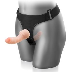 Podwójny strap-on – dwa cieliste rozkoszne kutasiki – 81281032