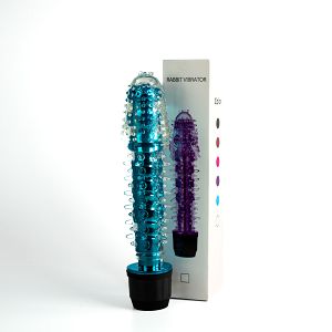 Żelowy wibrator z masującymi kolcami 18 cm - 72007200