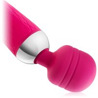 Silikonowy masażer - wibrator 10 programów - podświetlany led - 50286566 - 5