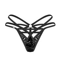 Obsessive Keira Lise Thong stringi czarne bielizna - 70584721 - 4