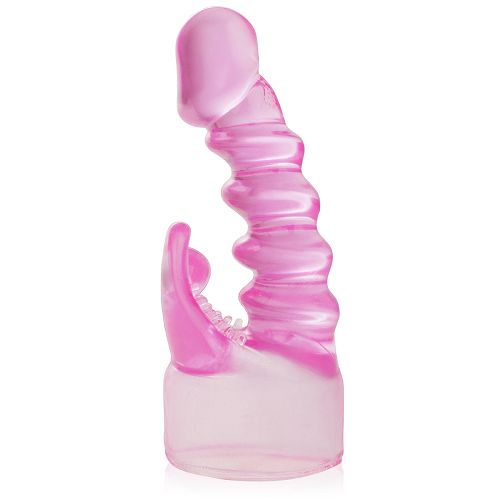 Spiralna nakładka z nasadką łechtaczkową na masażer – 74733267